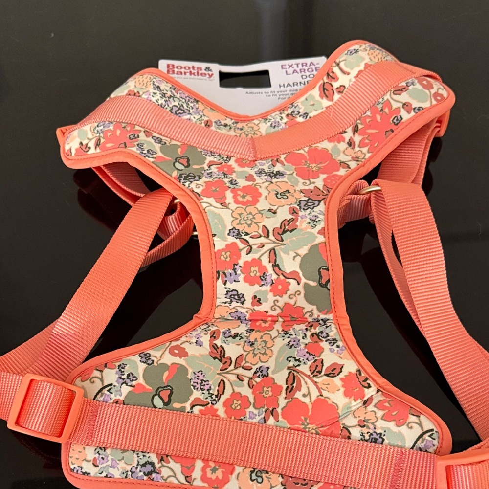 Target Boots & Barkley Vibrant Orange & Floral Pet Harness size XL